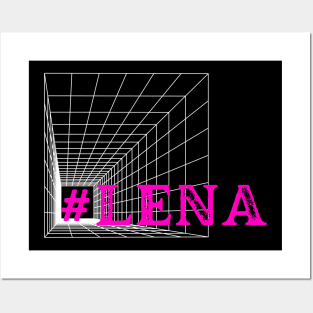 Name Lena. Geometry Posters and Art